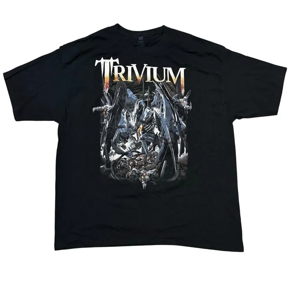 Trivium Through Blood & Dirt & Bone We Tour Concert T-Shirt 2015 Black Men's 2XL